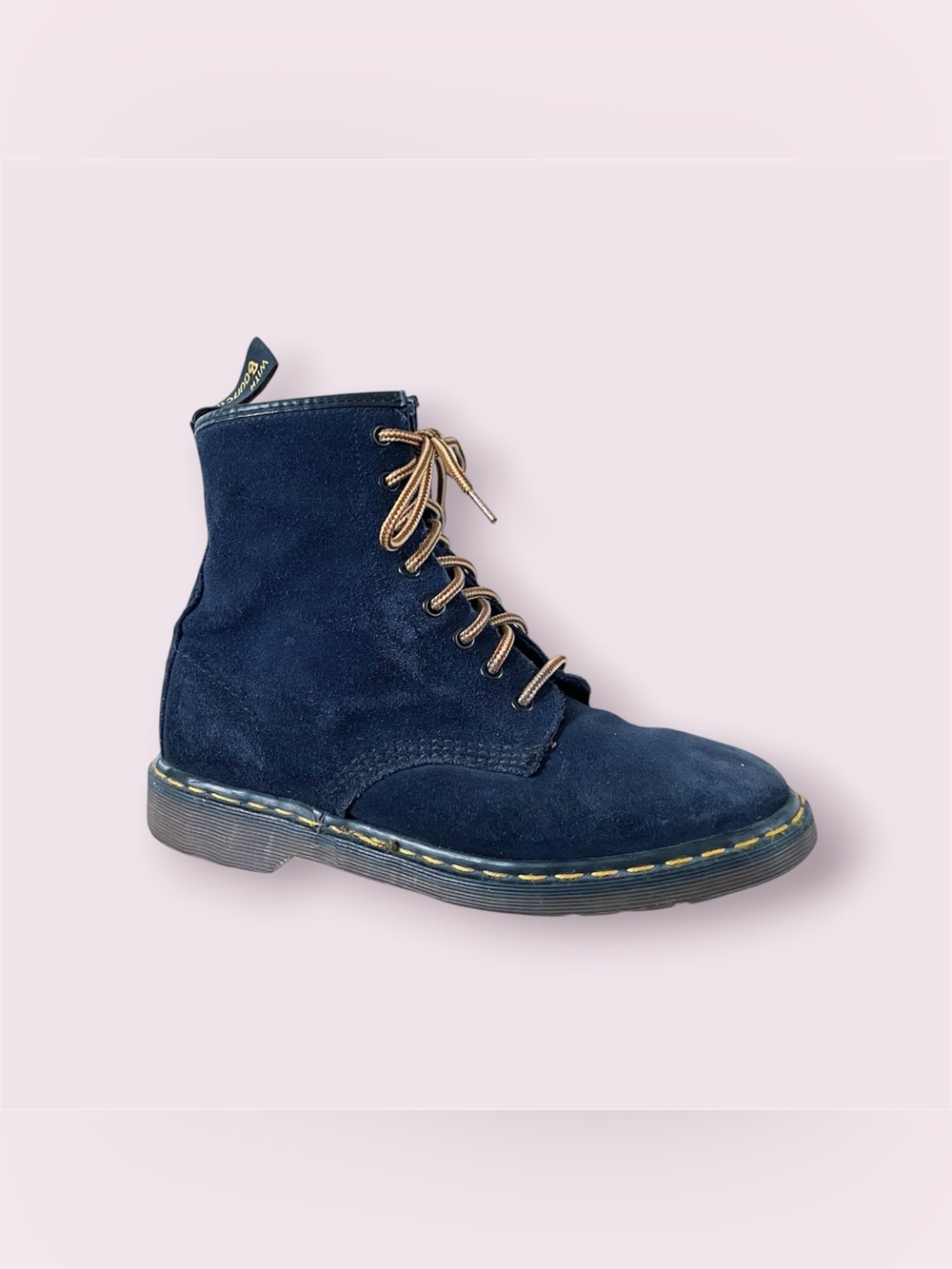 VTG Dr Martens 1460 Navy Blue Suede Leather England boots Men’s size 9UK 10US